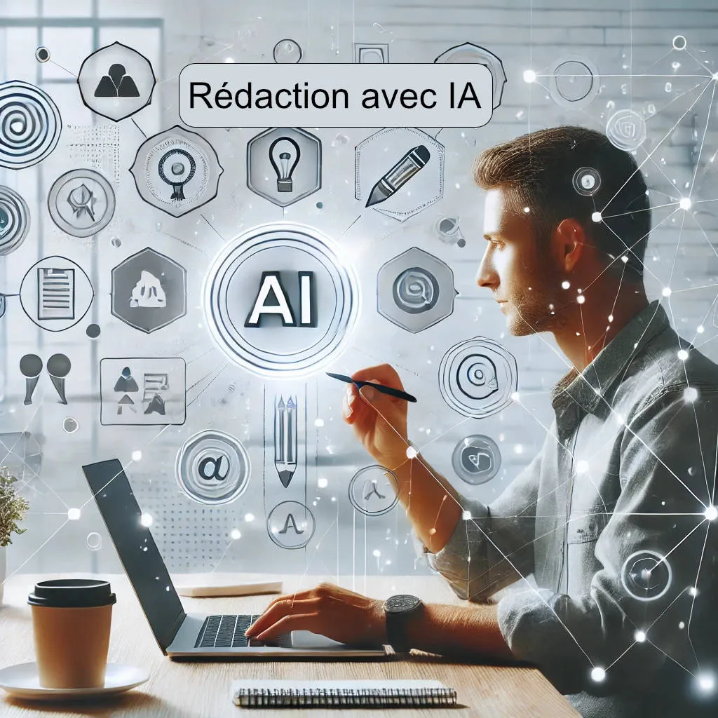 Illustration redaction avec IA Illustration rédaction avec IA - image IA