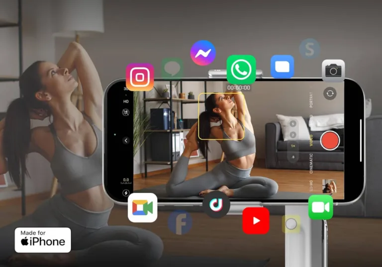 Insta360 Flow Pro Pack Stabilisateur iPhone 360 alimente par lIA Avis Insta360 Flow Pro: Premier stabilisateur smartphone compatible avec IA DockKit d’Apple