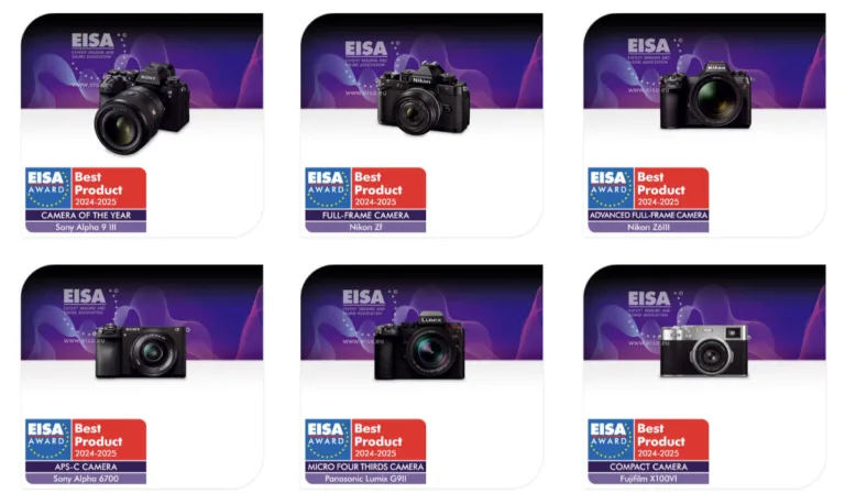 EISA Awards 2024 2025 Les Meilleures Innovations en Photographie Lauréats EISA Awards 2024-2025: Meilleures Innovations en Photographie