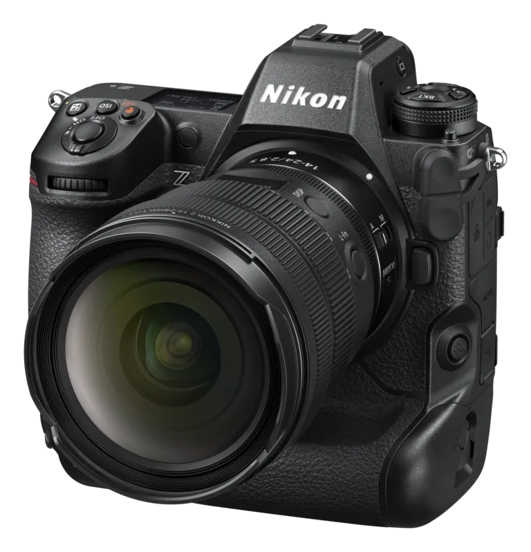 Nikon Z9 avec objectif Test Nikon Z9: le Boîtier Sans Miroir Phare de Nikon