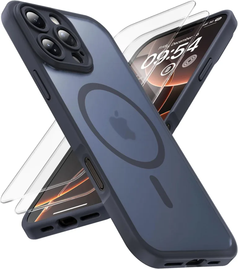 TOCOL 3 en 1 Coque Magnetique pour iPhone 16 Pro 63 Pouces avec 2 Verre Trempe Compatible avec MagSafe Protection de lobjectif amelioree Coque TOCOL 3 en 1 Magnétique pour iPhone 16 Pro: Protection Avancée, Recharge MagSafe et Design Élégant